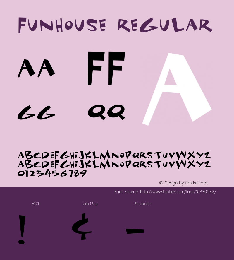 Funhouse Regular 001.000 Font Sample