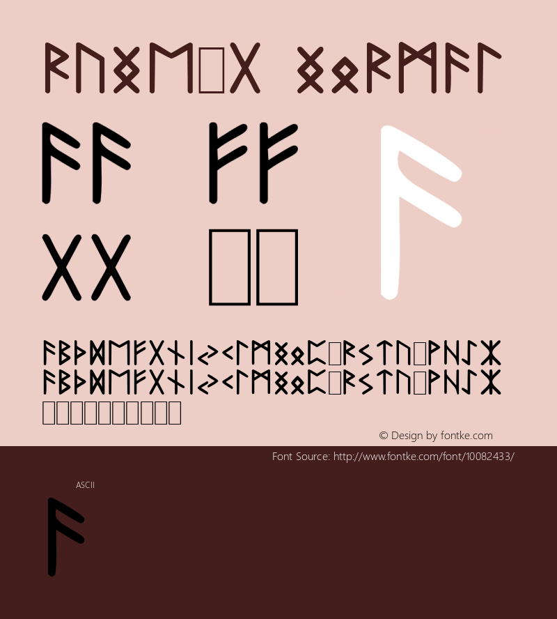 Rune-g Normal 1.0 Sat May 21 20:54:26 1994 Font Sample