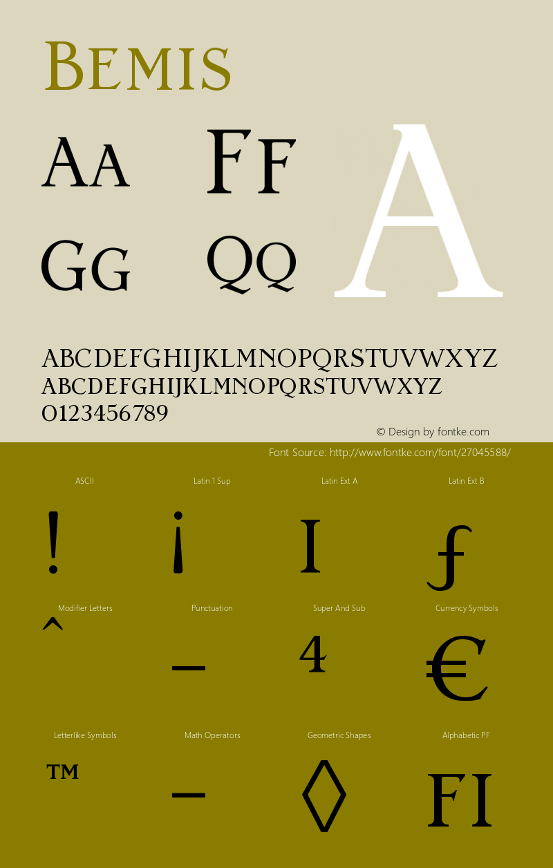 ☞Bemis Version 1.000;com.myfonts.easy.leksen-design.bemis.regular.wfkit2.version.4ucL Font Sample