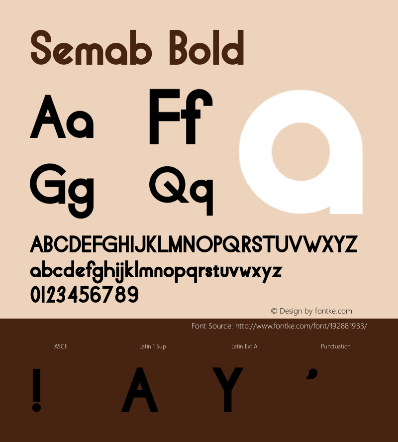 Semab Bold Version 1.001;Fontself Maker 3.5.7图片样张