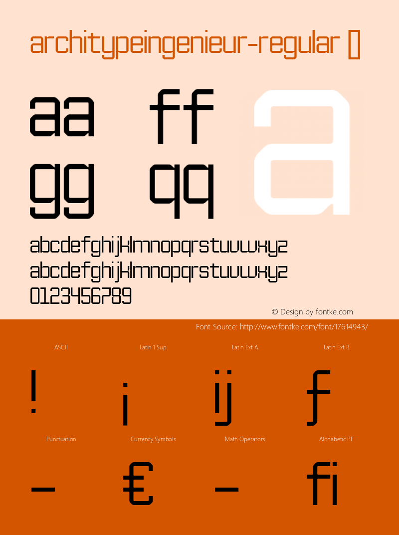 ArchitypeIngenieur-Regular ☞ Version 001.000;com.myfonts.easy.thefoundry.architype-ingenieur.right.wfkit2.version.4zSX Font Sample