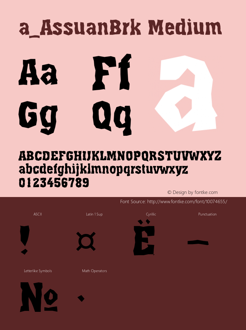 a_AssuanBrk Medium 001.001 Font Sample