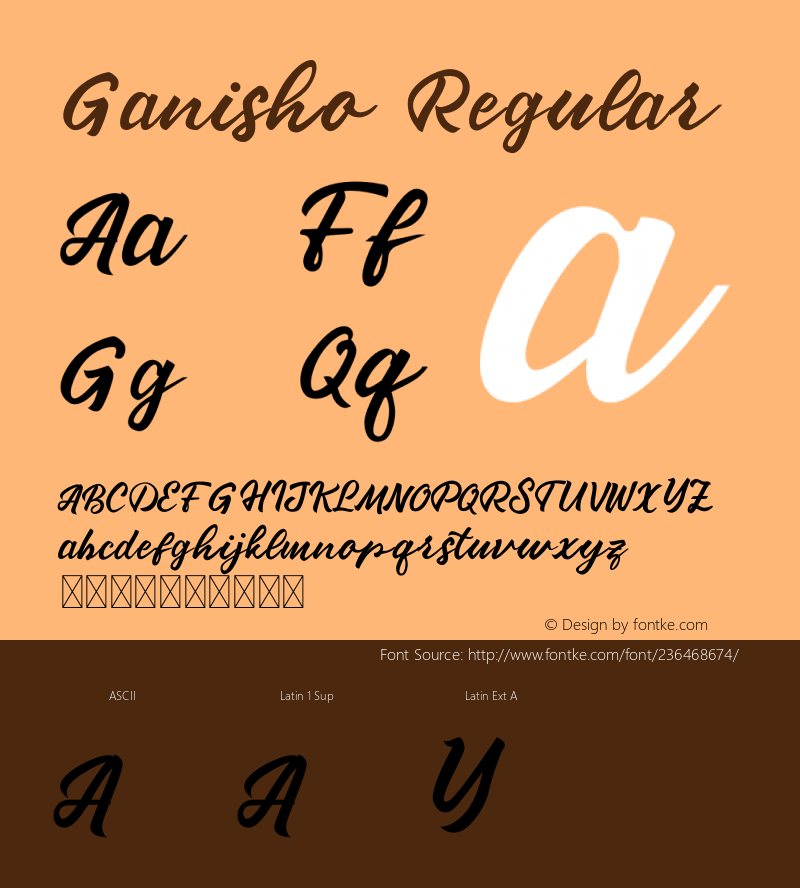 Ganisho Version 1.001;Fontself Maker 3.5.7图片样张