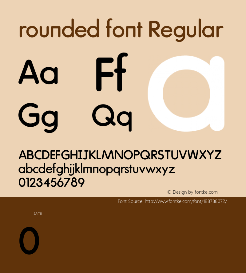 rounded font Version 1.00;December 4, 2021;FontCreator 11.5.0.2422 32-bit图片样张