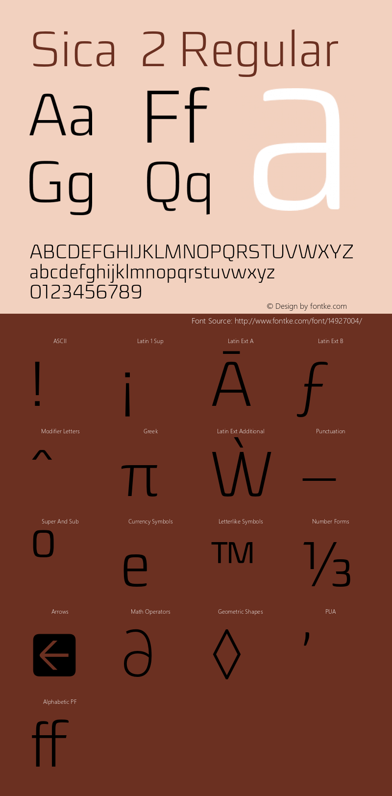 Sica  2 Regular Version 1.000;PS 001.000;hotconv 1.0.70;makeotf.lib2.5.58329;com.myfonts.easy.dootype.sica.light.wfkit2.version.4kRA Font Sample