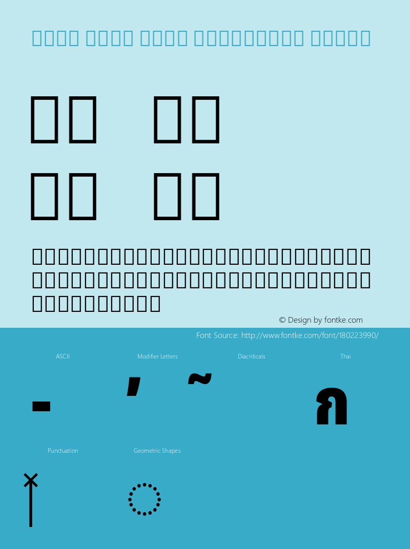 Noto Sans Thai Condensed Black Version 2.000; ttfautohint (v1.8.4) -l 8 -r 50 -G 200 -x 14 -D thai -f none -a qsq -X 