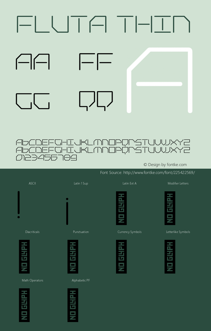 Fluta Thin Version 1.000图片样张