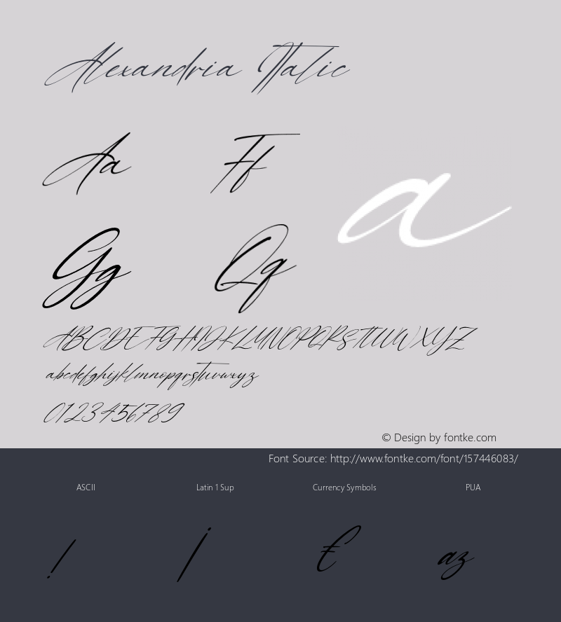 Alexandria-Italic Version 1.00;February 24, 2021;FontCreator 12.0.0.2563 64-bit Font Sample