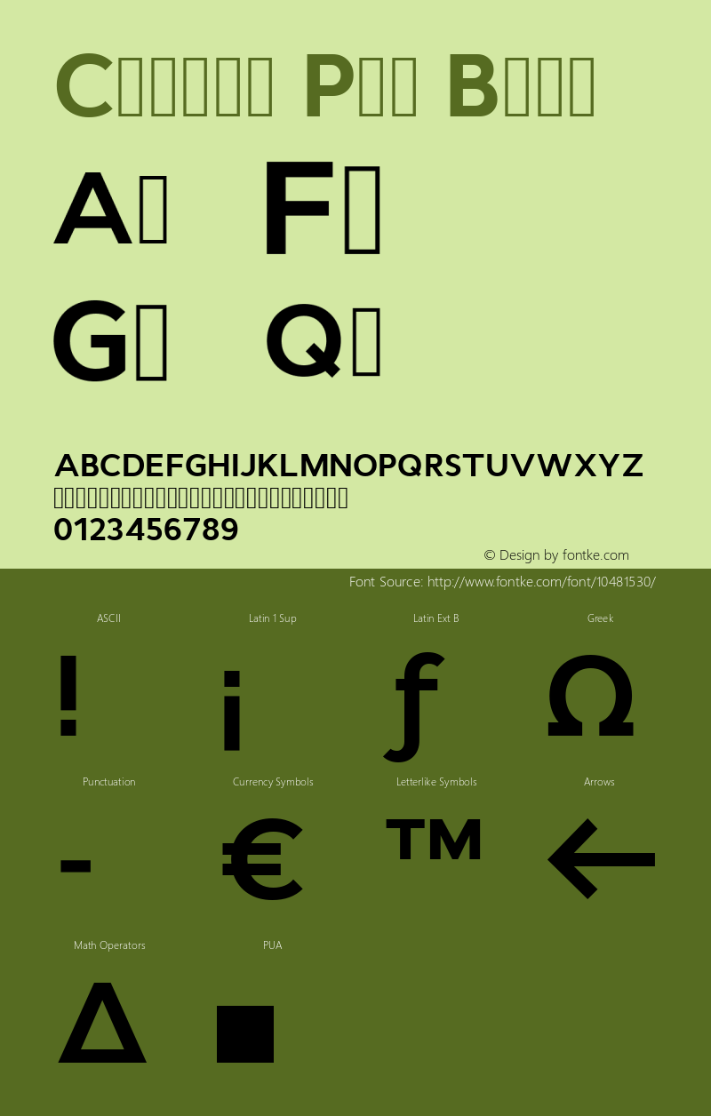 Cyntho Pro Bold Version 1.000 2012 initial release Font Sample