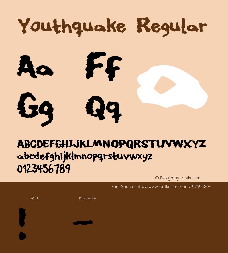 Youthquake 2 Font Sample