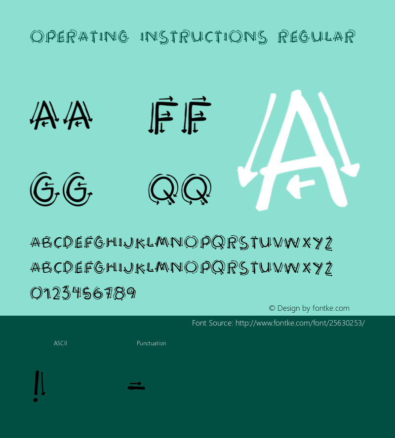 Operating Instructions Regular www.pizzadude.dk Font Sample