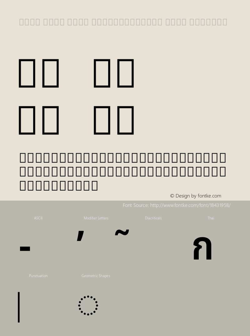 Noto Sans Thai SemiCondensed Semi Regular Version 1.901 Font Sample