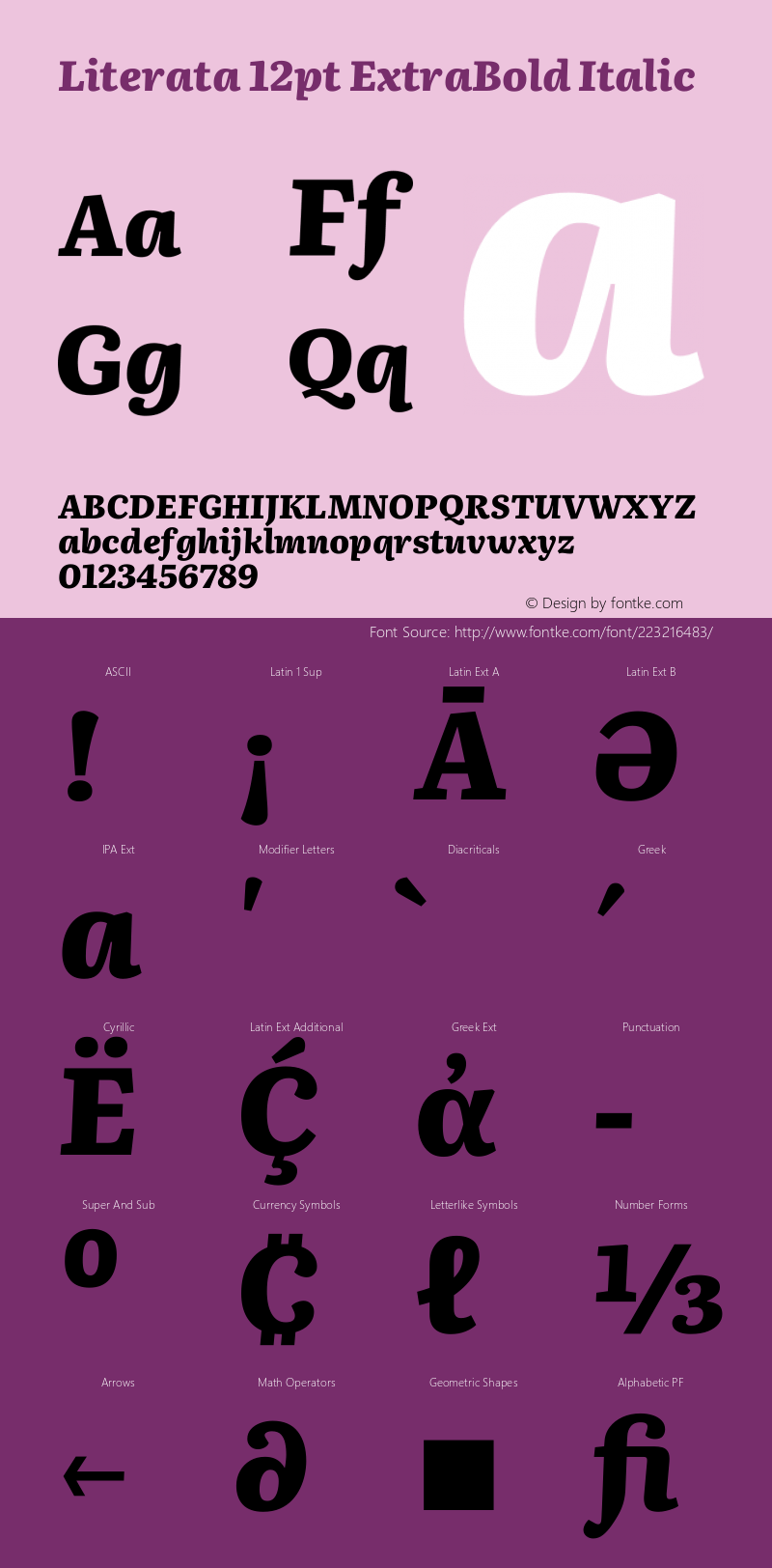 Literata 12pt ExtraBold Italic Version 3.002图片样张