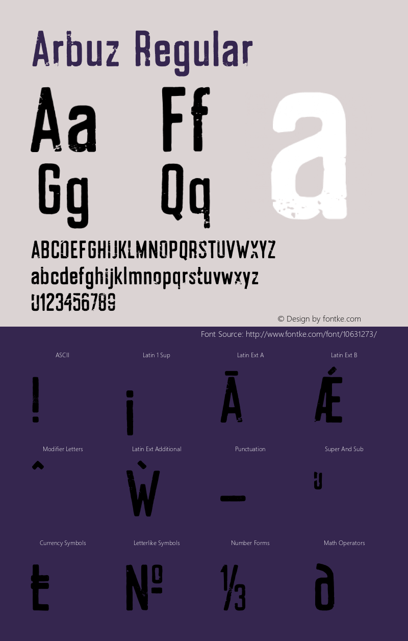 Arbuz Regular 1.000;com.myfonts.easy.justyna-sokolowska.arbuz.regular.wfkit2.version.4kLn Font Sample