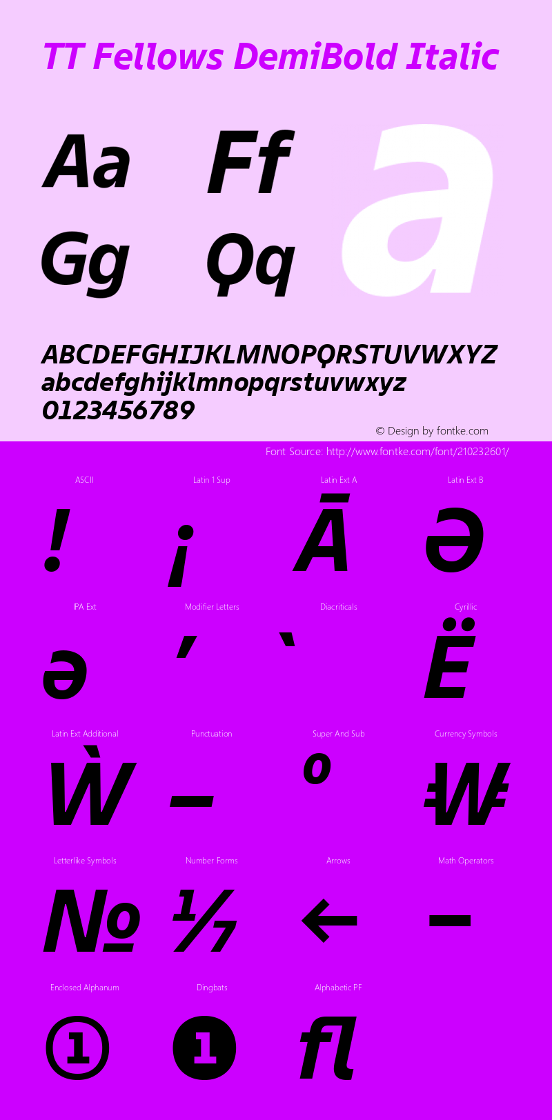 TT Fellows DemiBold Italic Version 1.000.13122021图片样张