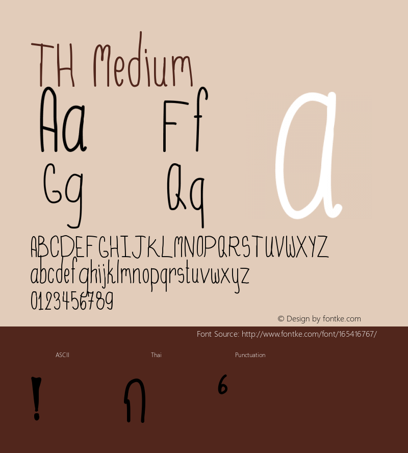 TH Version 001.000 Font Sample