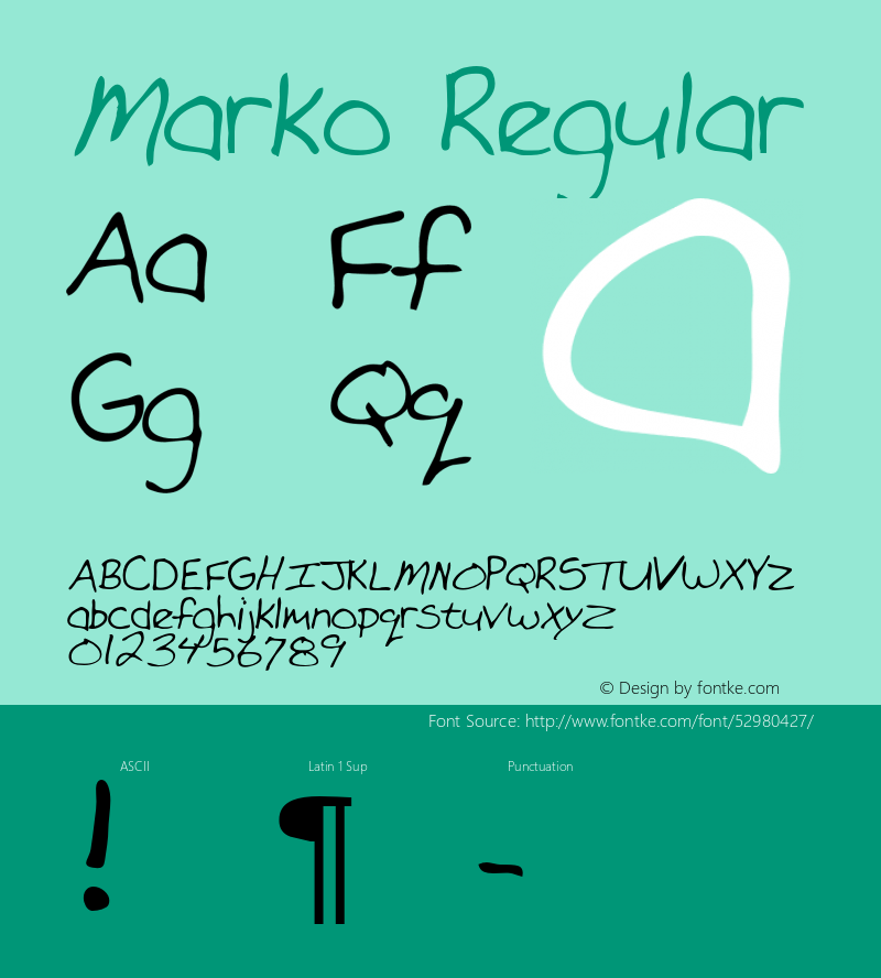 Marko Altsys Metamorphosis:3/2/95 {DfLp-URBC-66E7-7FBL-FXFA} Font Sample