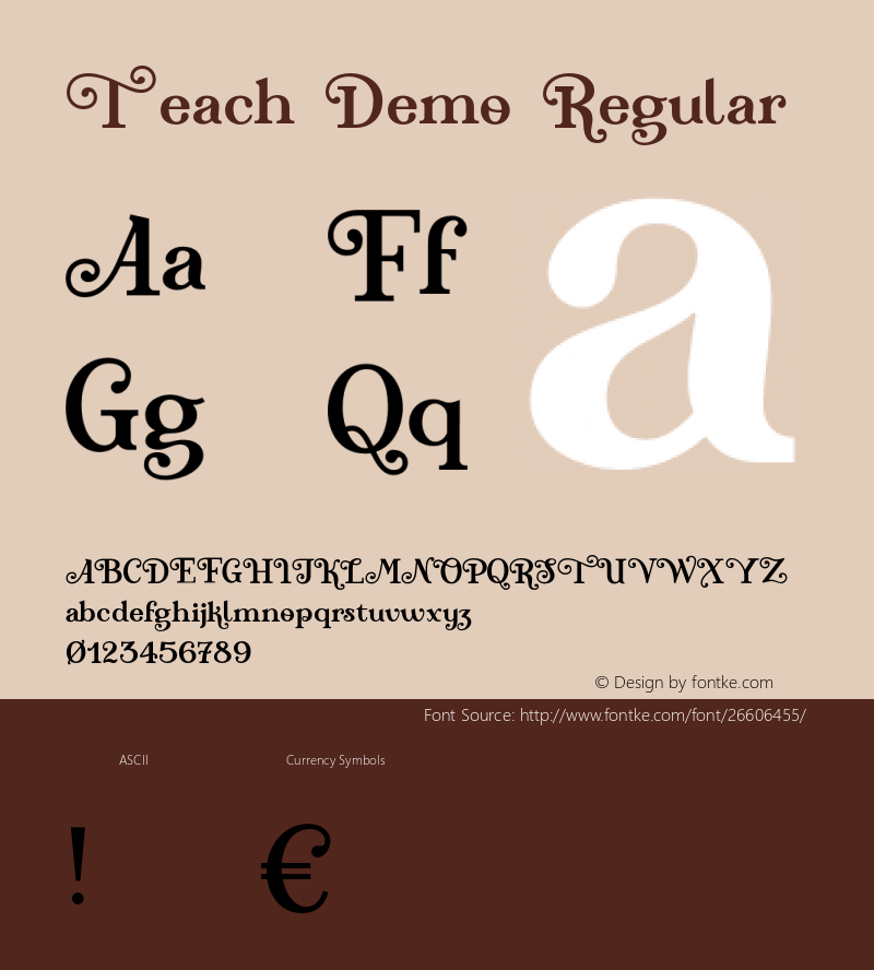 TeachDemo-Regular Version 1.000;PS 001.000;hotconv 1.0.88;makeotf.lib2.5.64775 Font Sample