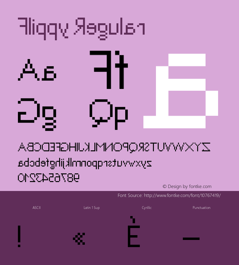 Flippy Regular Version 1.0 Font Sample