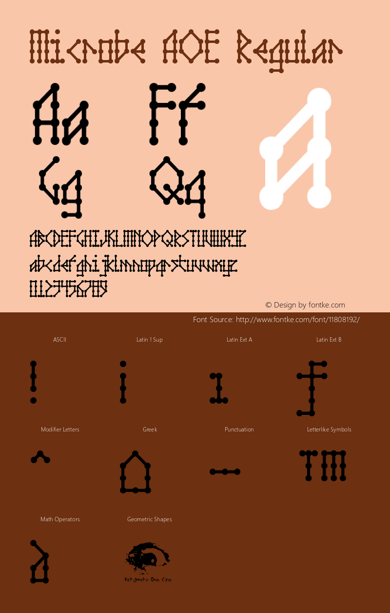 Microbe AOE Regular Macromedia Fontographer 4.1.2 6/17/01 Font Sample