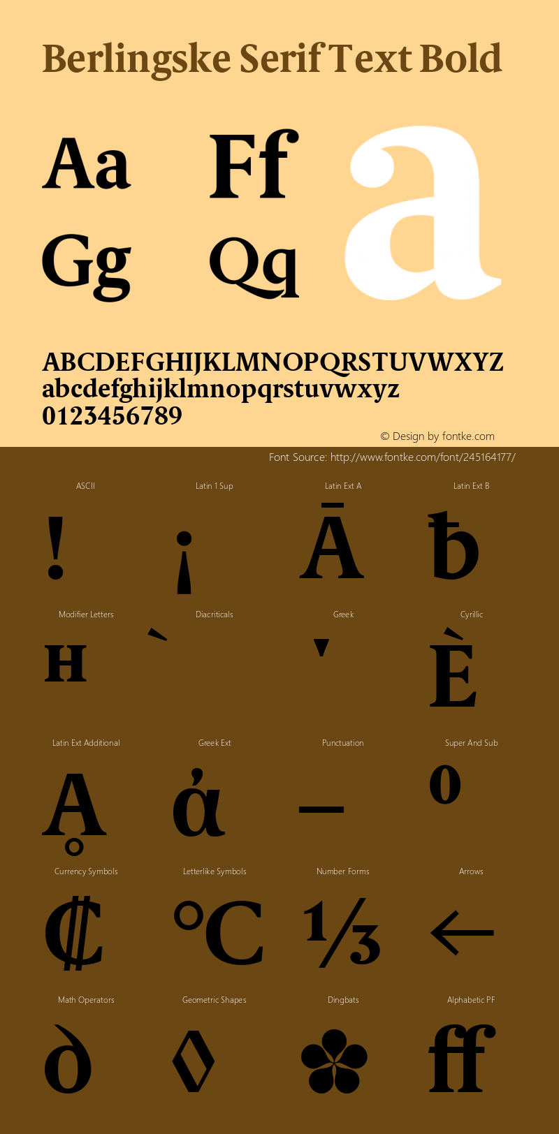 Berlingske Serif Text Bold Version 1.005; ttfautohint (v1.4)图片样张