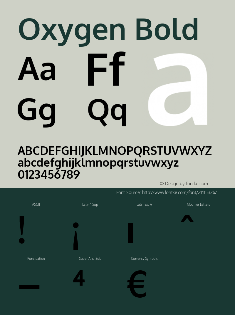 Oxygen Bold Version 0.2.3 webfont; ttfautohint (v0.93.3-1d66) -l 8 -r 50 -G 200 -x 0 -w 