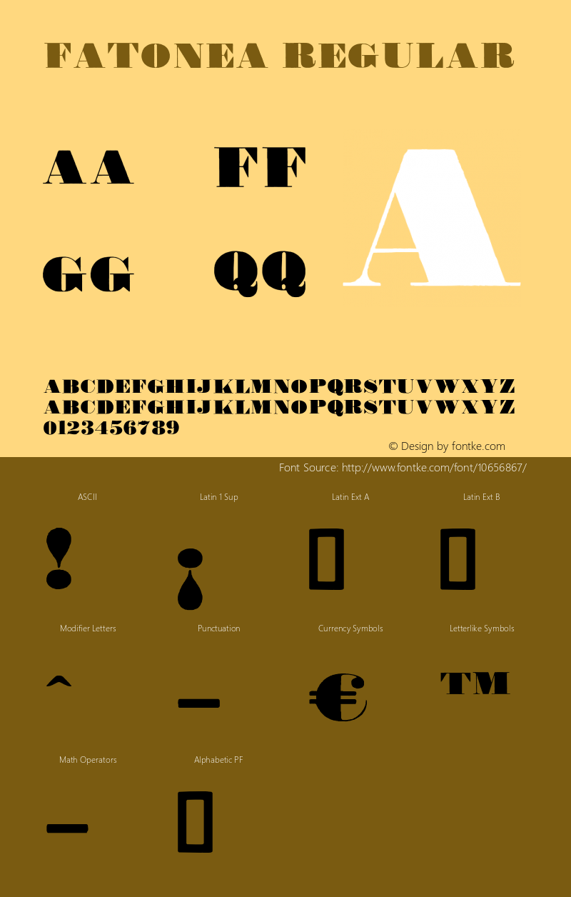 FatoneA Regular Version 1.000;com.myfonts.easy.librito.fatone.ultra-black-a.wfkit2.version.4mQP Font Sample