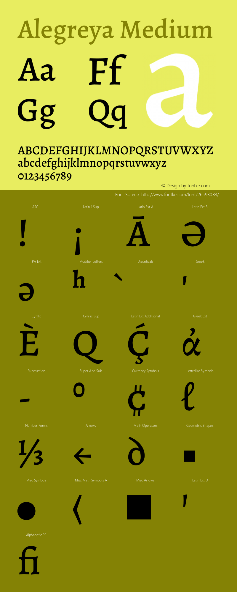 Alegreya Medium Version 2.004;PS 002.004;hotconv 1.0.88;makeotf.lib2.5.64775 Font Sample