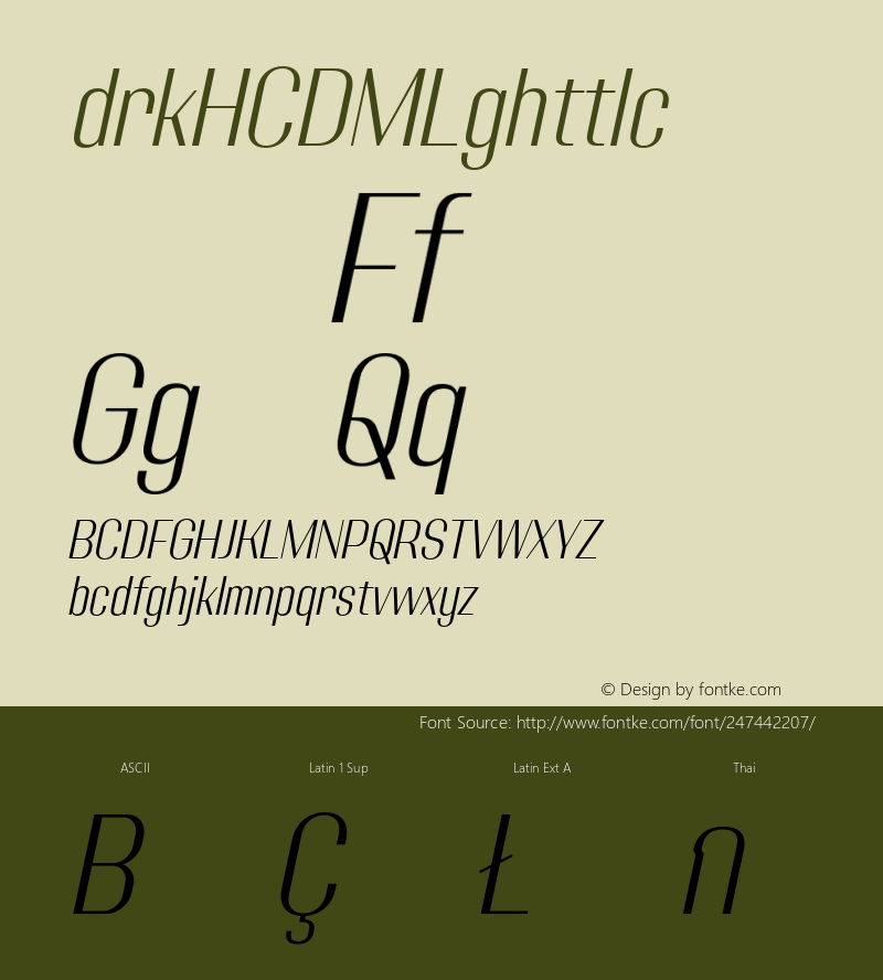 Adirek HC DEMO Light Italic Version 1.03图片样张