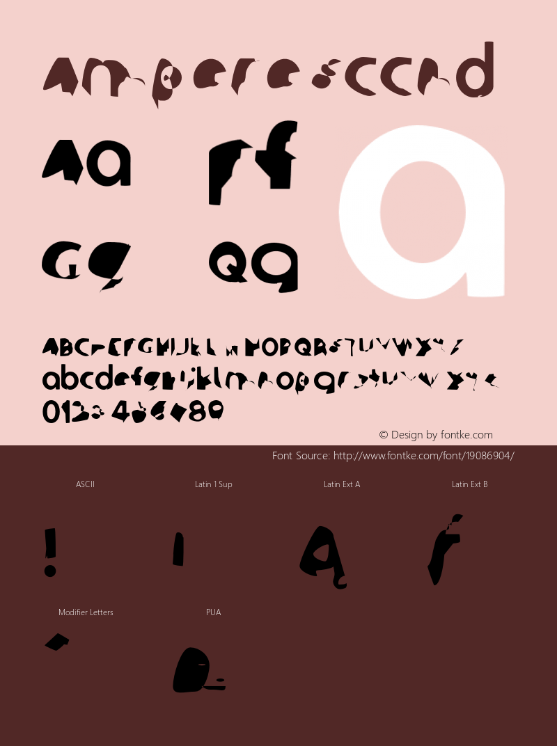 Ampere SCCnd Version 1  Font Sample