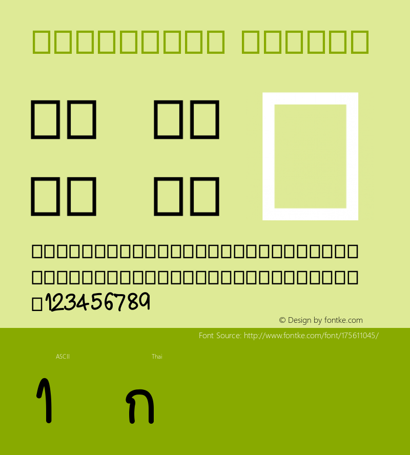 firstfont Version 001.000图片样张