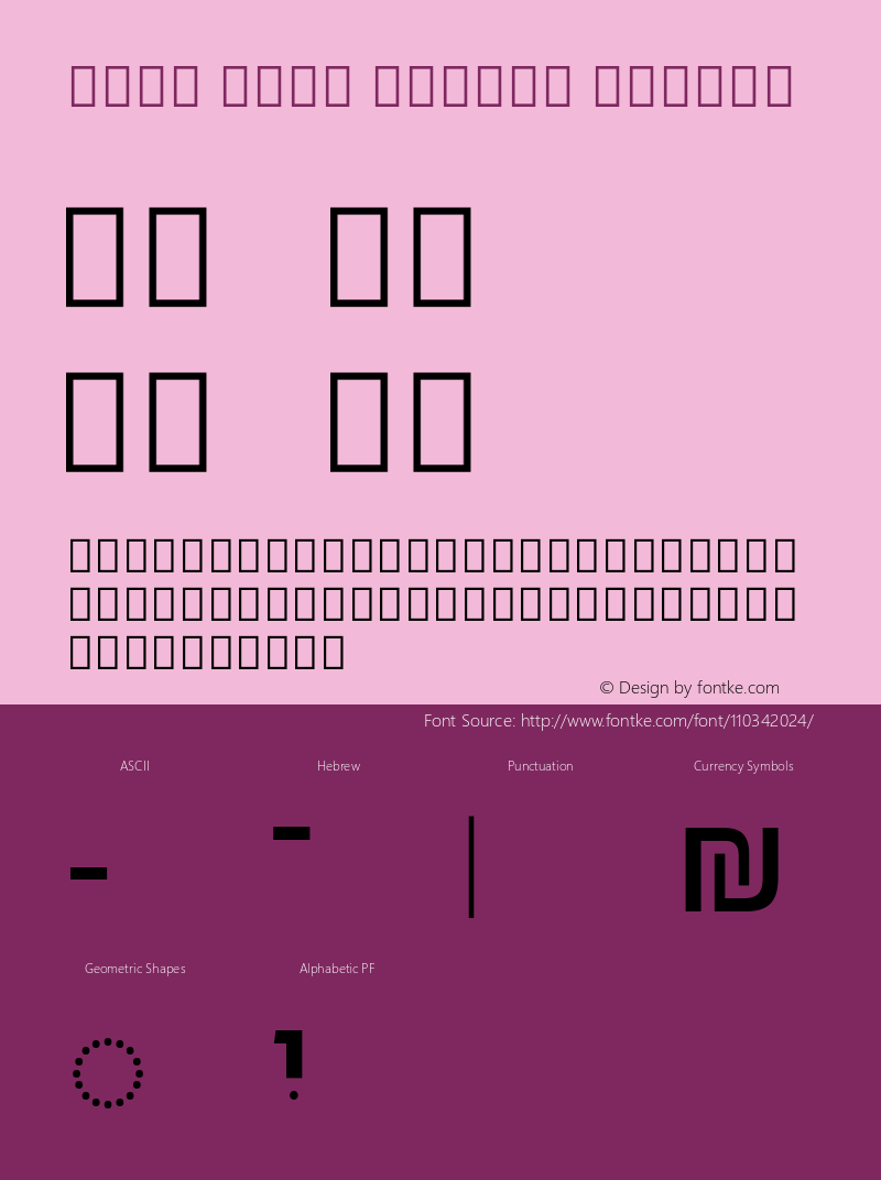 Noto Sans Hebrew Medium Version 3.000; ttfautohint (v1.8.3) -l 8 -r 50 -G 200 -x 14 -D hebr -f none -a qsq -X 