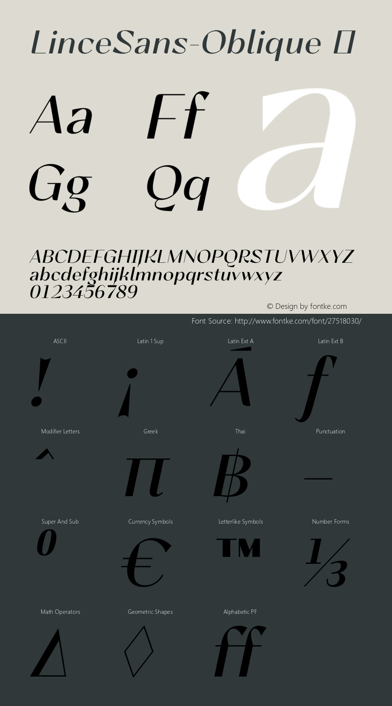 ☞LinceSans-Oblique Version 1.000;com.myfonts.easy.typomancer.lince.sans-oblique.wfkit2.version.4ord Font Sample