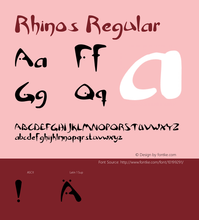 Rhinos Regular 001.000 Font Sample