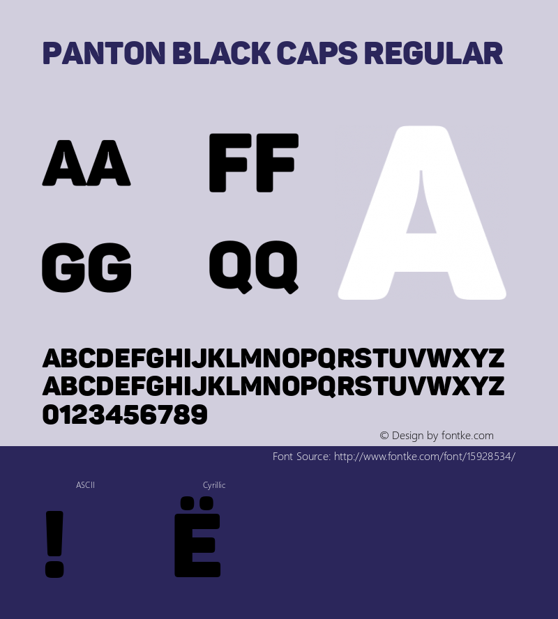 Panton Black Caps Regular Version 1.000;PS 001.000;hotconv 1.0.70;makeotf.lib2.5.58329; ttfautohint (v1.4.1) Font Sample