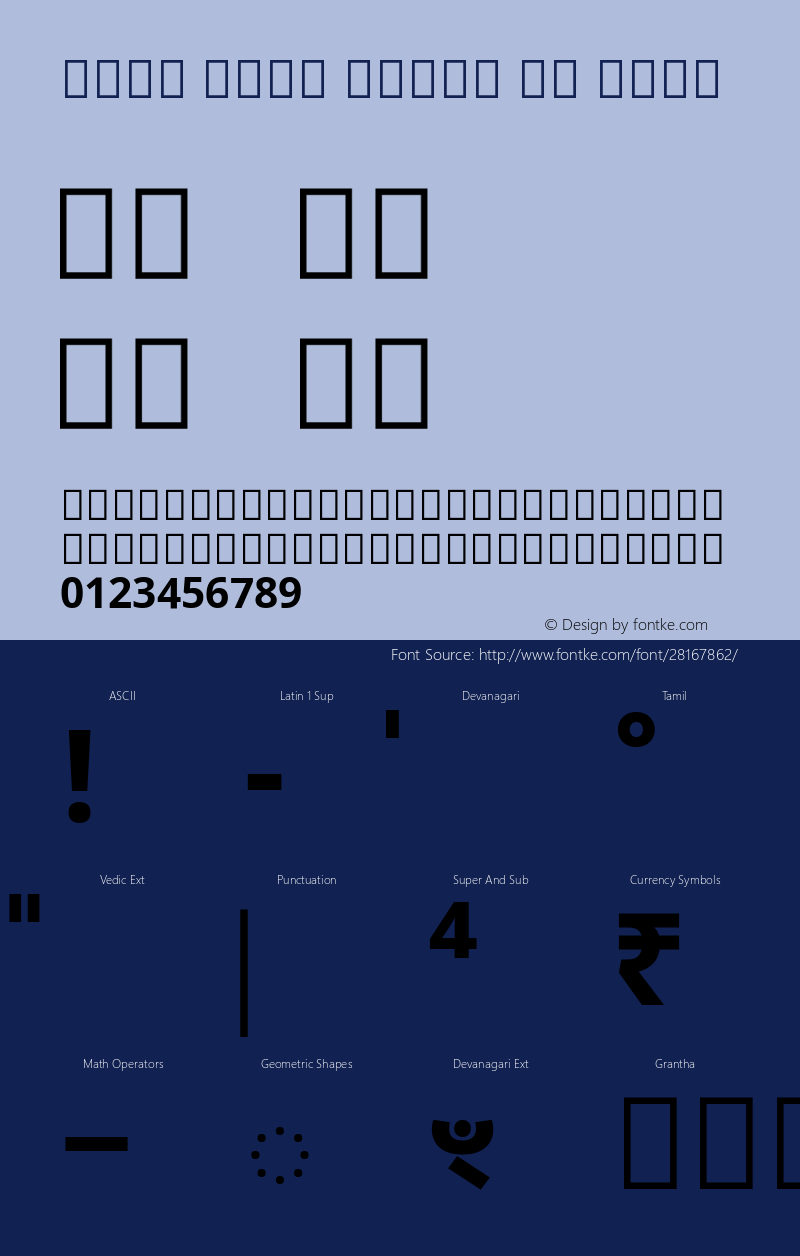 Noto Sans Tamil UI Bold Version 2.000; ttfautohint (v1.8.2) Font Sample