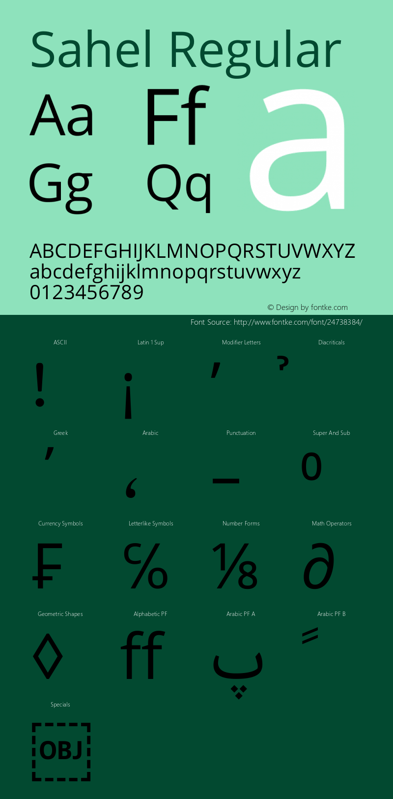 Sahel Version 1.0.0-alpha10 Font Sample