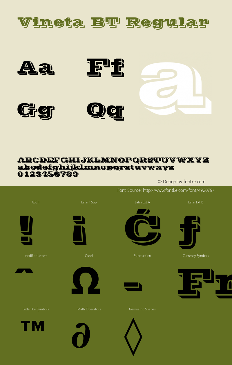 Vineta BT Regular mfgpctt-v1.27 Thursday, March 26, 1992 3:53:34 pm (EST) Font Sample