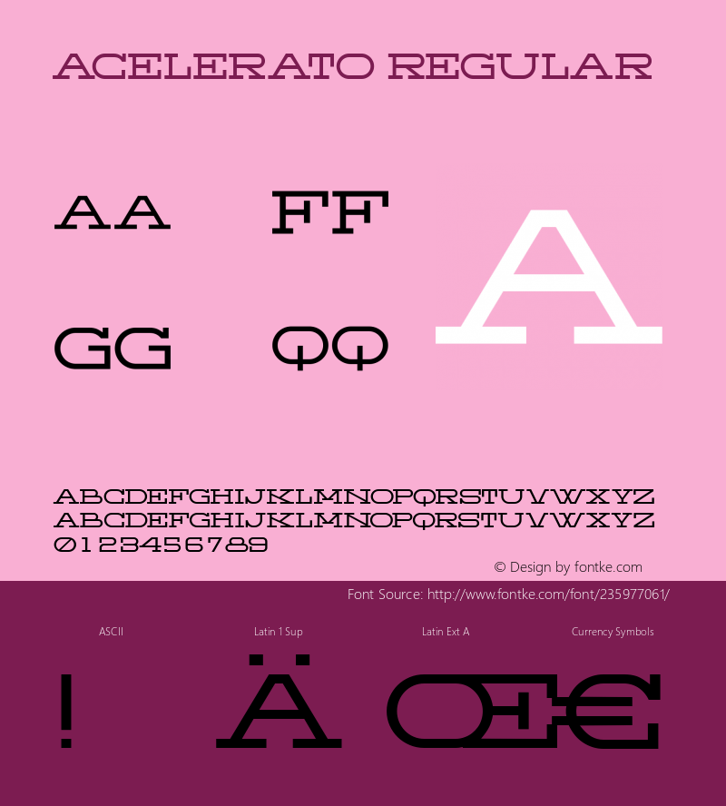 Acelerato Regular Version 1.000图片样张