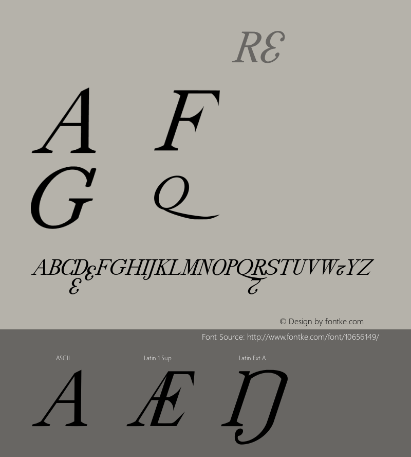 drmdozsl12 Regular Version 001.001 Font Sample