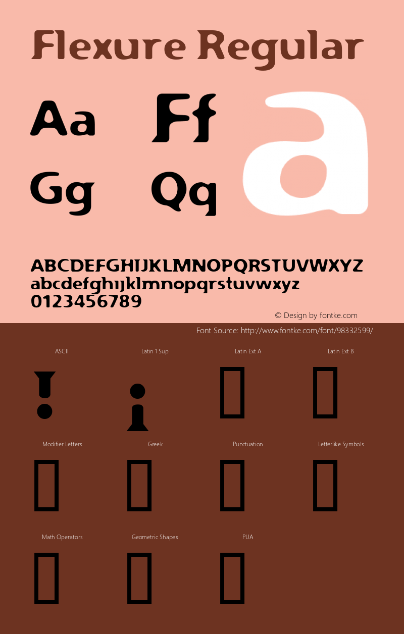 Flexure W05 Regular Version 4.10 Font Sample