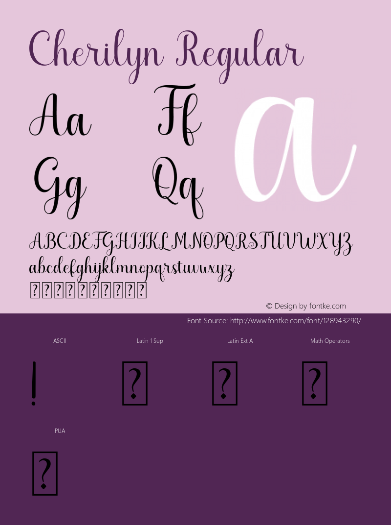 Cherilyn Version 1.00;February 18, 2021;FontCreator 12.0.0.2545 64-bit Font Sample