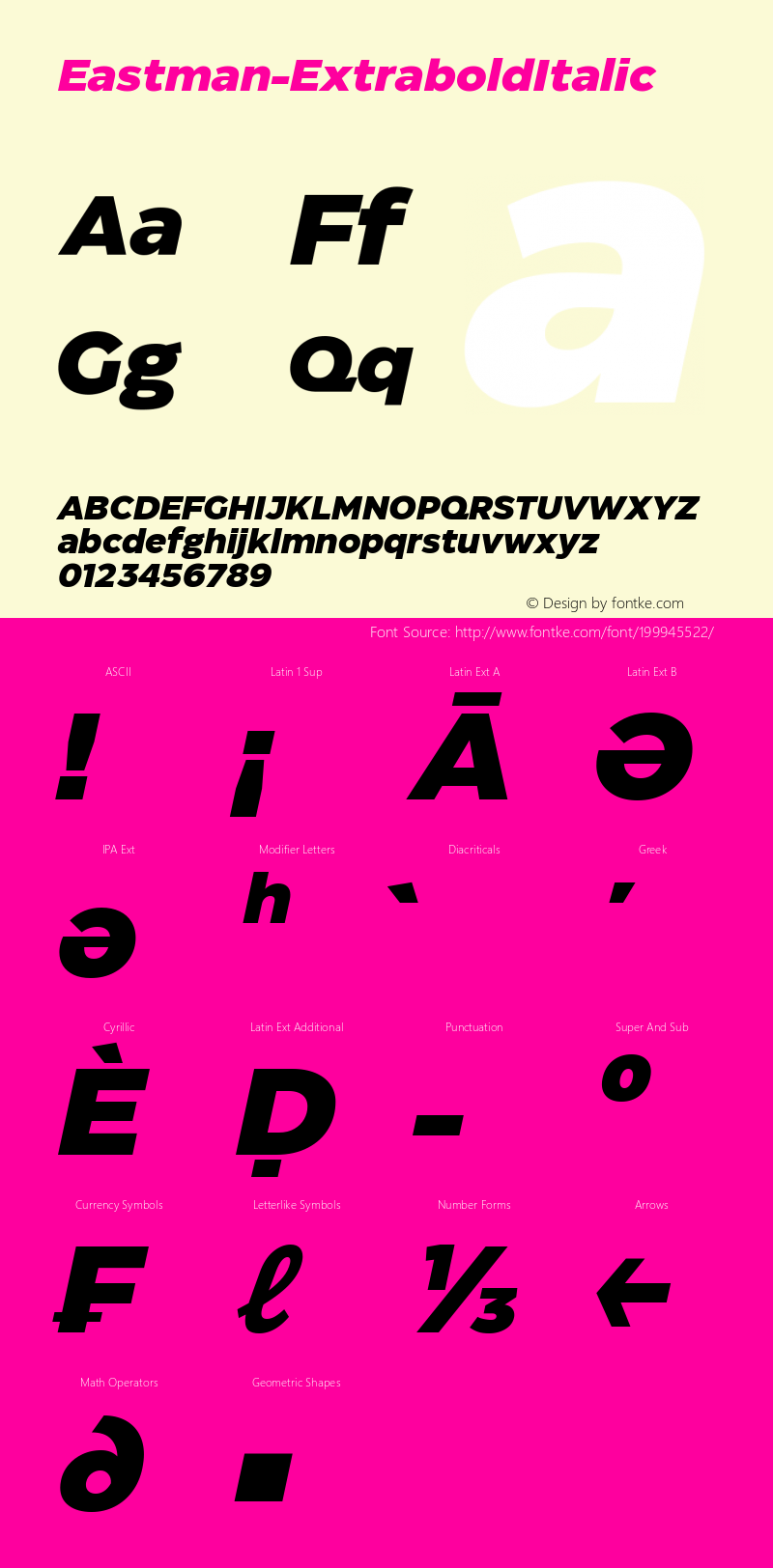 ☞Eastman Extrabold Italic Version 1.001;com.myfonts.easy.zetafonts.eastman.extrabold-italic.wfkit2.version.5whg图片样张