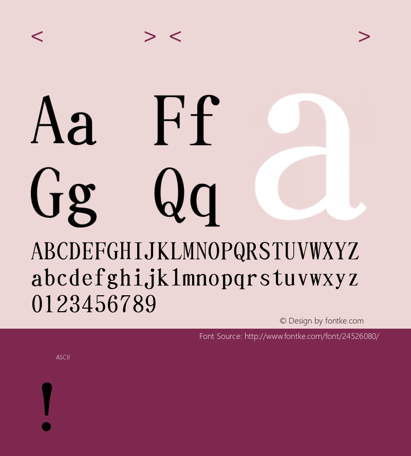  Version 0.00 October 26, 2017 Font Sample