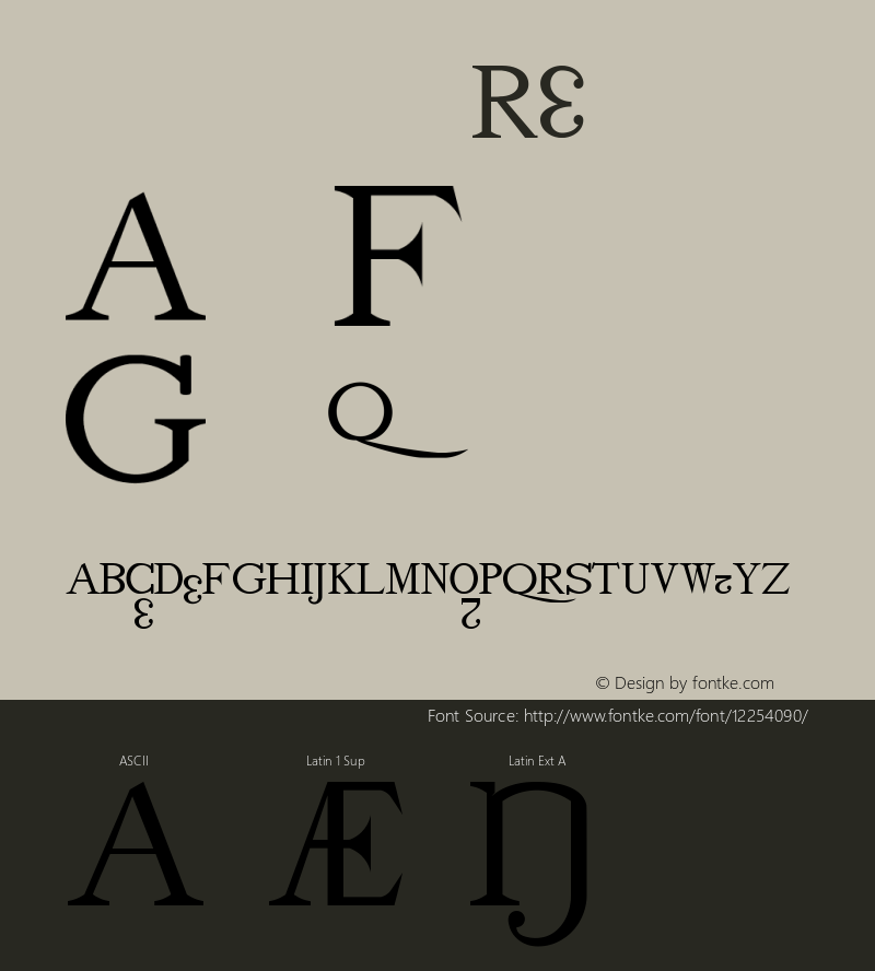 drmdozb17 Regular Version 001.001 Font Sample