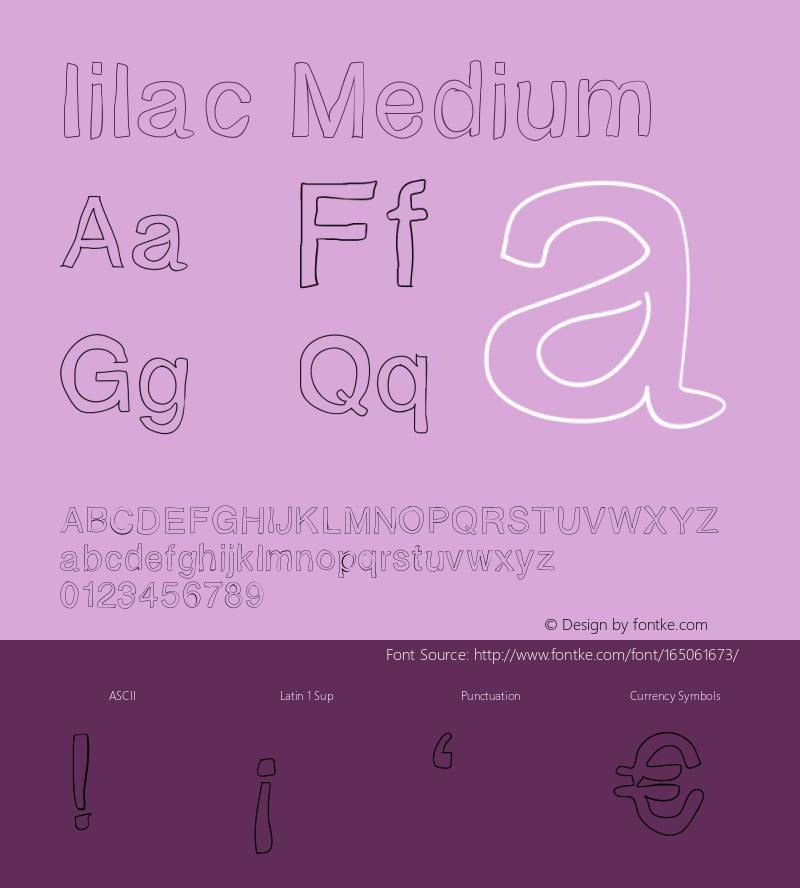 lilac Version 001.000 Font Sample