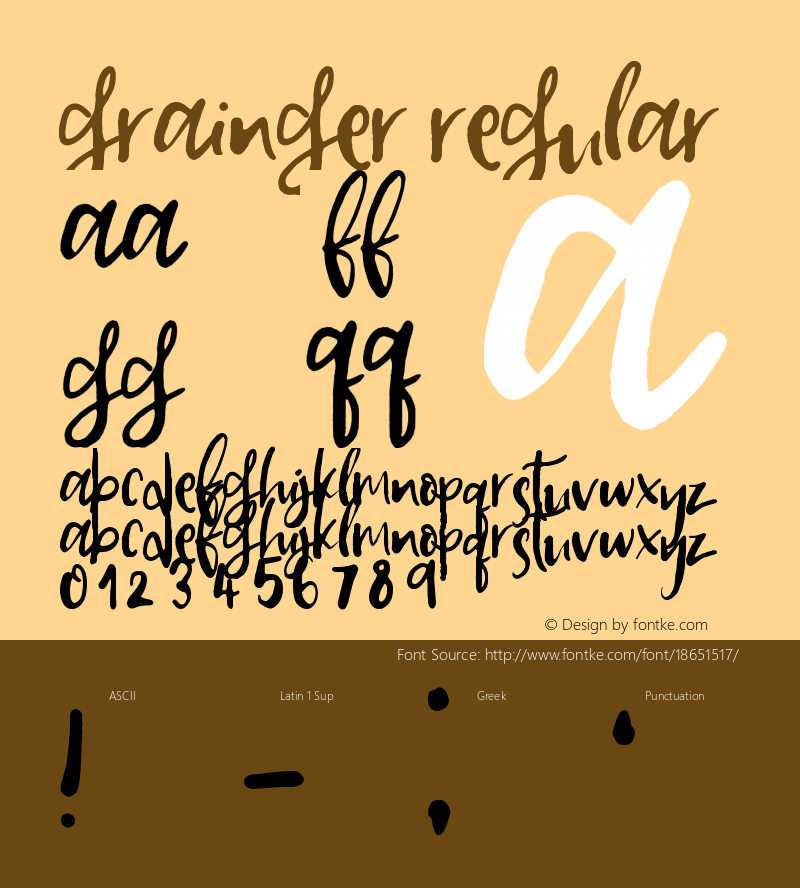 Grainger Regular Version 1.00 December 7, 2016, initial release Font Sample