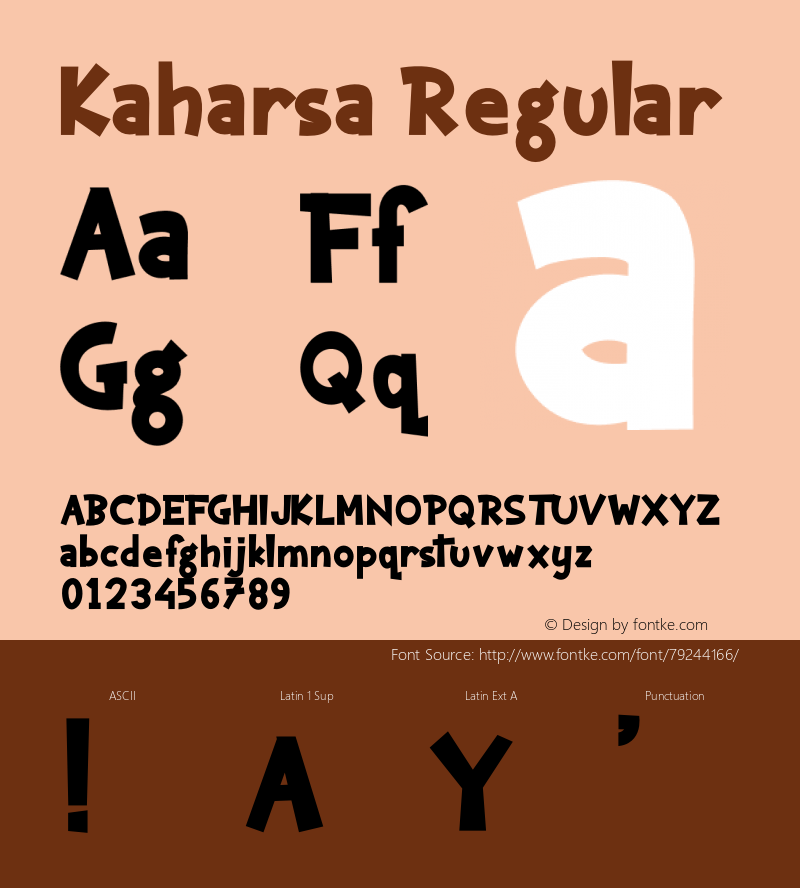 Kaharsa Version 1.011;Fontself Maker 3.5.1 Font Sample