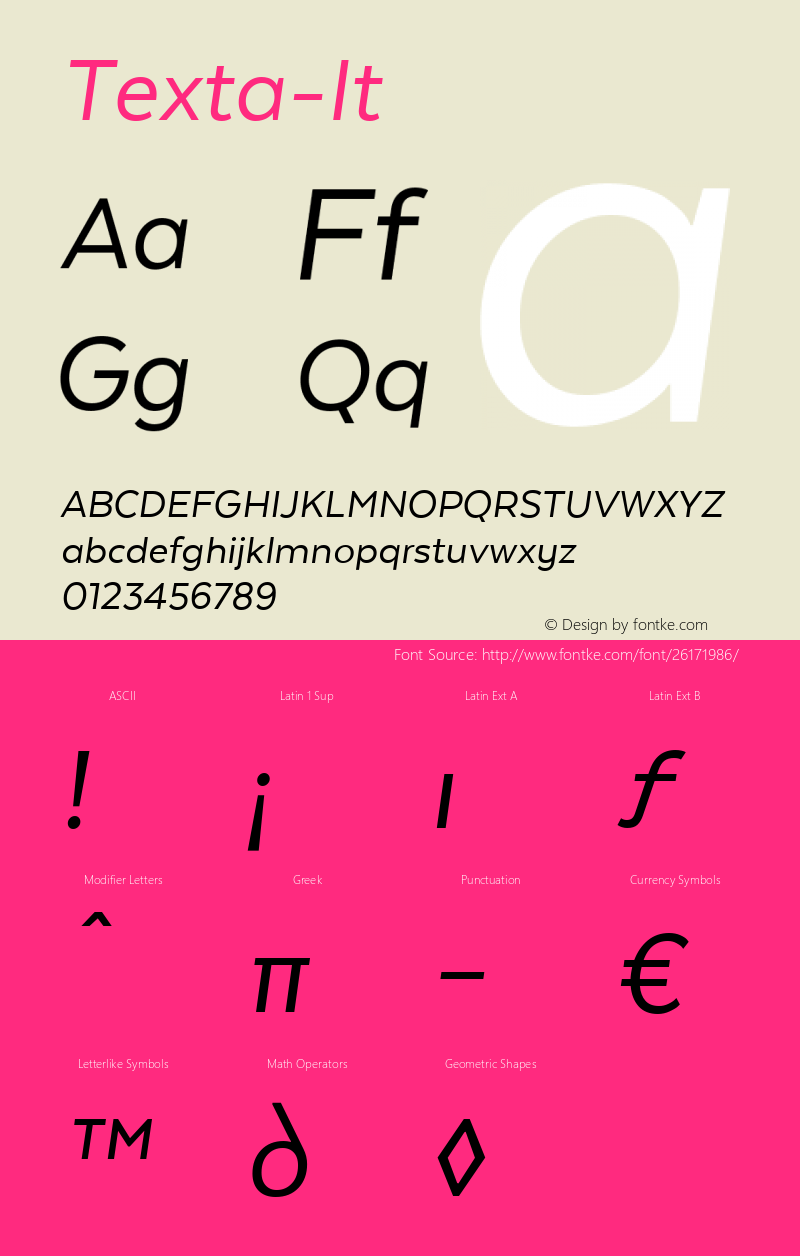 ☞Texta-It Version 1.005;com.myfonts.easy.latinotype.texta.italic.wfkit2.version.4hnV Font Sample