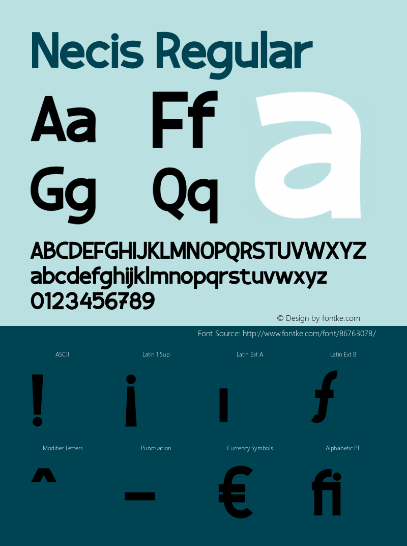 Necis Version 1.003;Fontself Maker 3.5.4 Font Sample